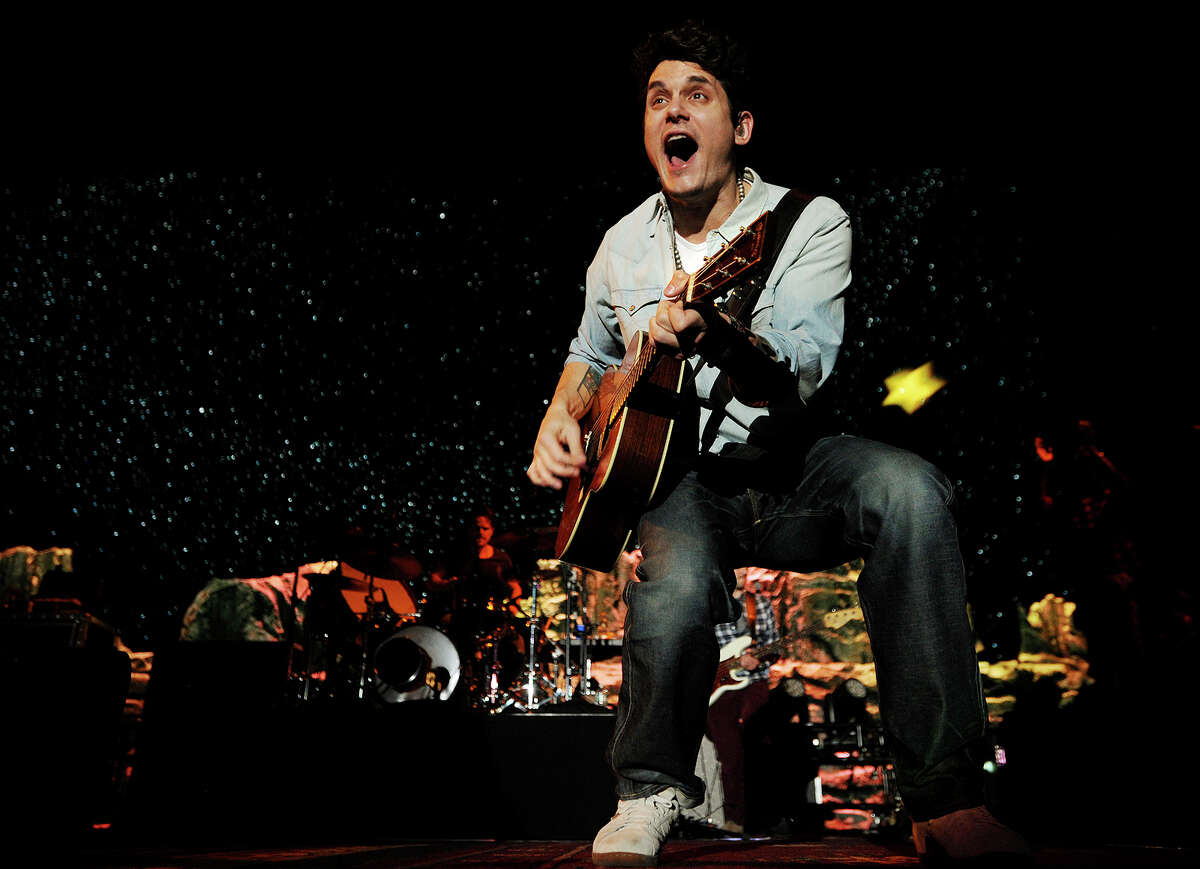 Bridgeport native John Mayer performs on his Born and Raised tour at the Webster Bank Arena in Bridgeport, Conn. on Monday, December 16, 2013.