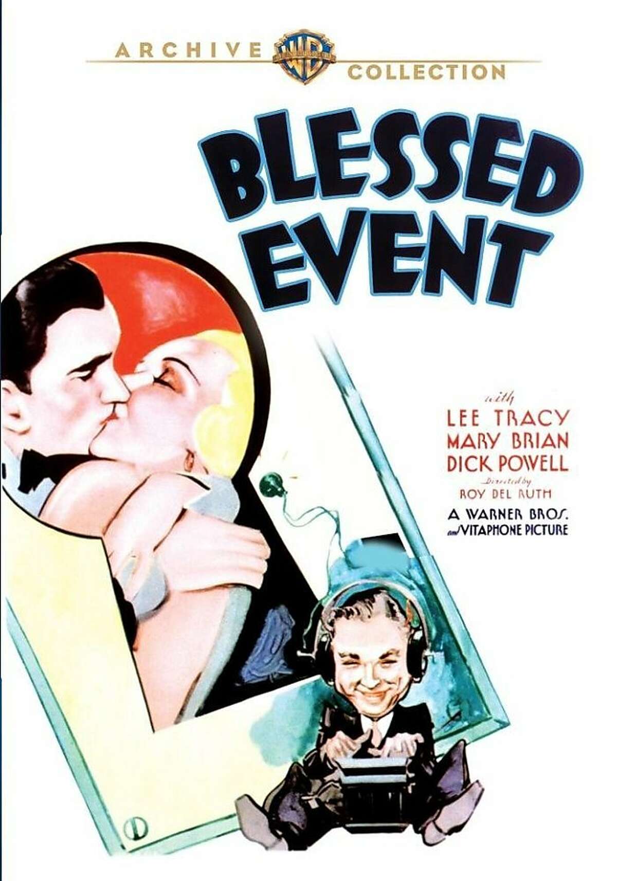 DVD cover: "Blessed Event," starring Lee Tracy