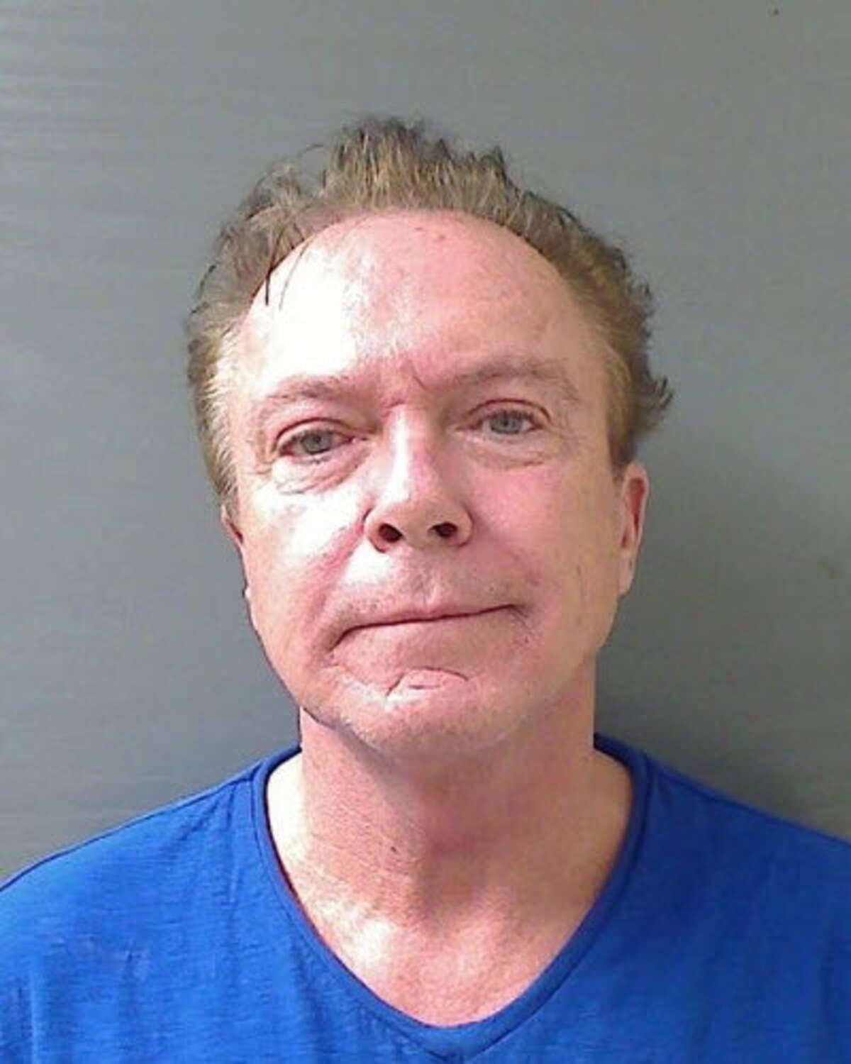 The mugshot from David Cassidy's arrest in Schodack on Aug. 21, 2013. (Schodack Police Department)