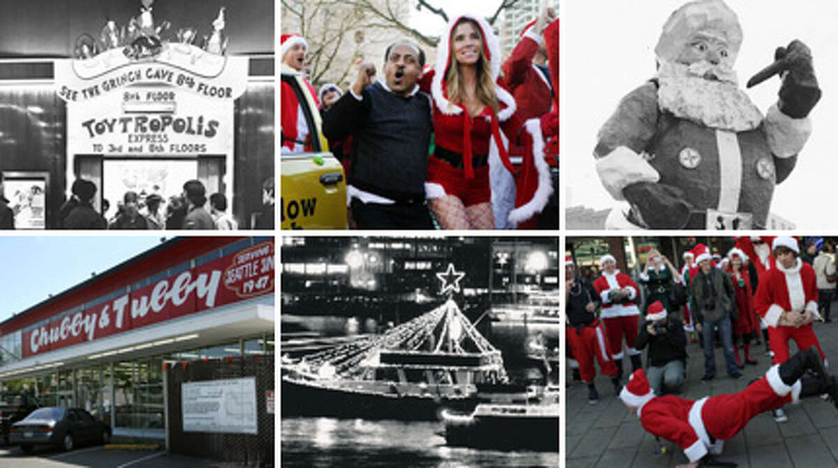 Seattle has long had its own way of celebrating Christmas, from Frangos and Frederick & Nelson to singing ships and pub-crawling Santas. Here's a look at how this city has traditionally welcomed the holiday season. 