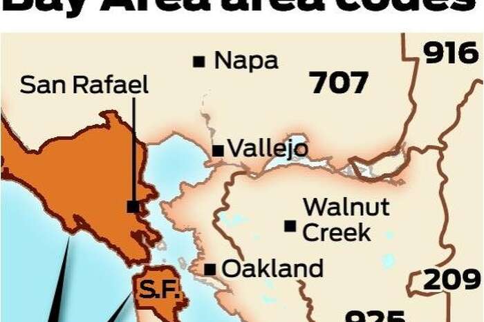 415 Area Code Map End Of Line For 415 - 2Nd Area Code Coming For S.f., Marin