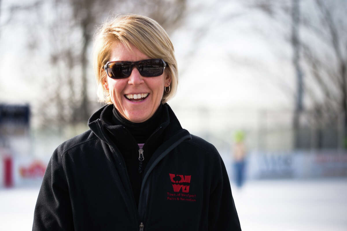 Cyndi Palaia of the Parks and Recreation Department of Westport. Palaia is the Program Manager t in charge of the ice skating lessons made available to residences by the Parks and Rec. Department.