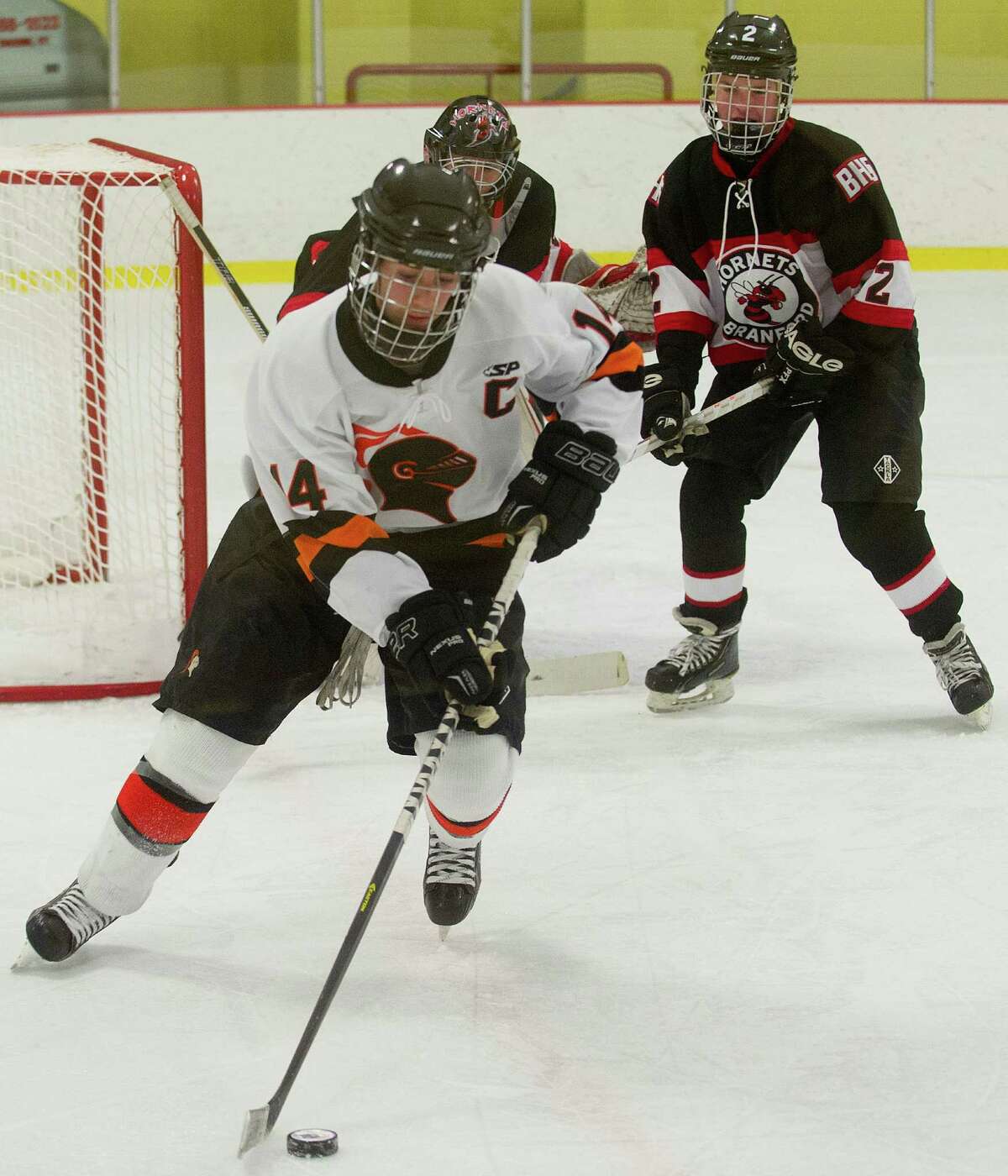 Stamford boys hockey falls to Branford