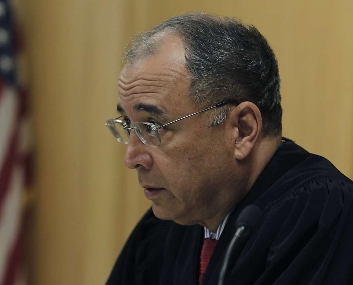 Alameda County Superior Court judge Evilio Grillo convenes a hearing to determine the condition of 13-year-old Jahi McMath in Oakland, Calif. on Tuesday, Dec. 24, 2013. McMath was determined to be clinically brain dead following complications from a routine tonsillectomy at Children's Hospital in Oakland. Dr. Paul Fisher, chief of pediatric neurology at Lucile Packard Children's Hospital, concurred that Jahi meets all the criteria of brain death.