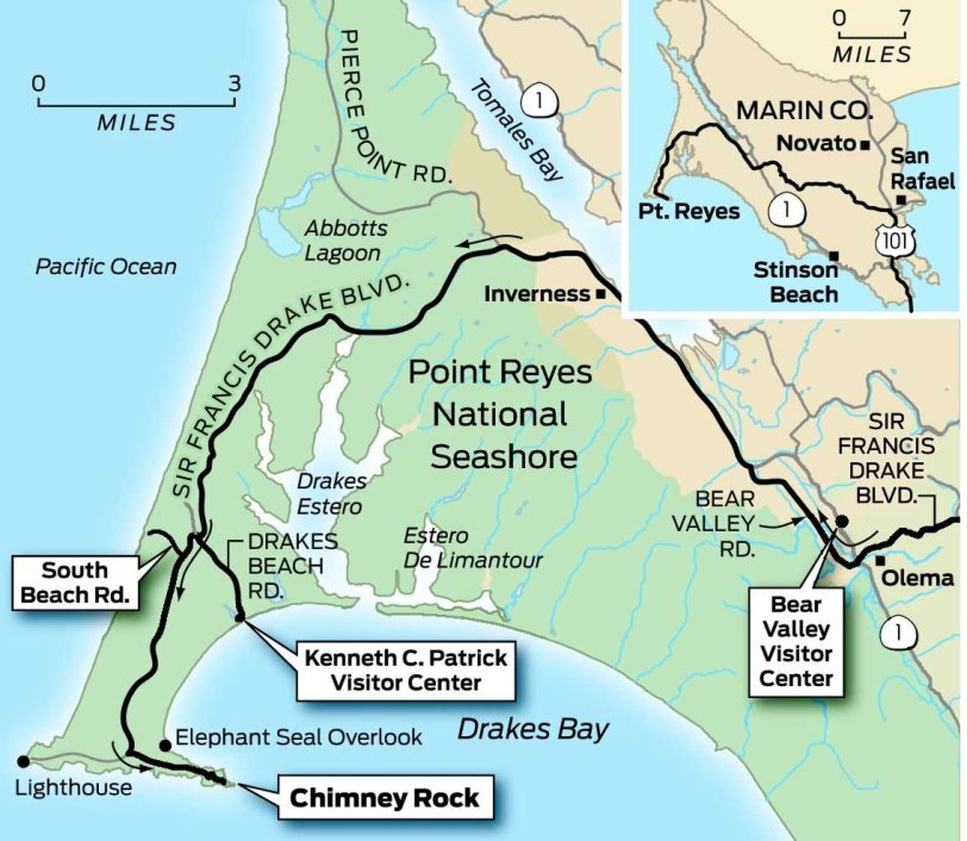 Fogless winter days are the time to visit Point Reyes