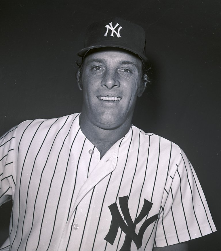 1964 Yankee Coach Jim Hegan Poses With Son Mike At Workout Sports