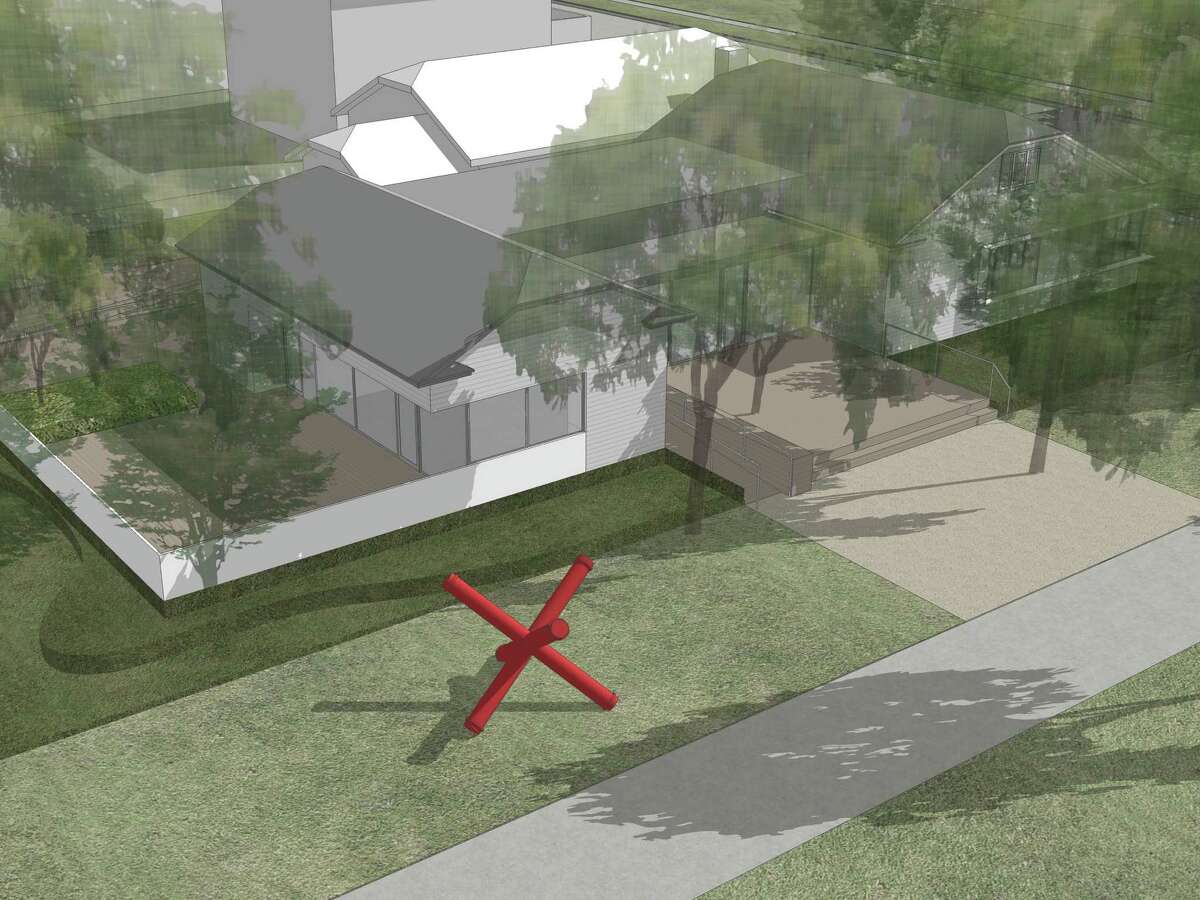 The new cafe on the Menil Collection campus will be surrounded by trees and lush plantings.