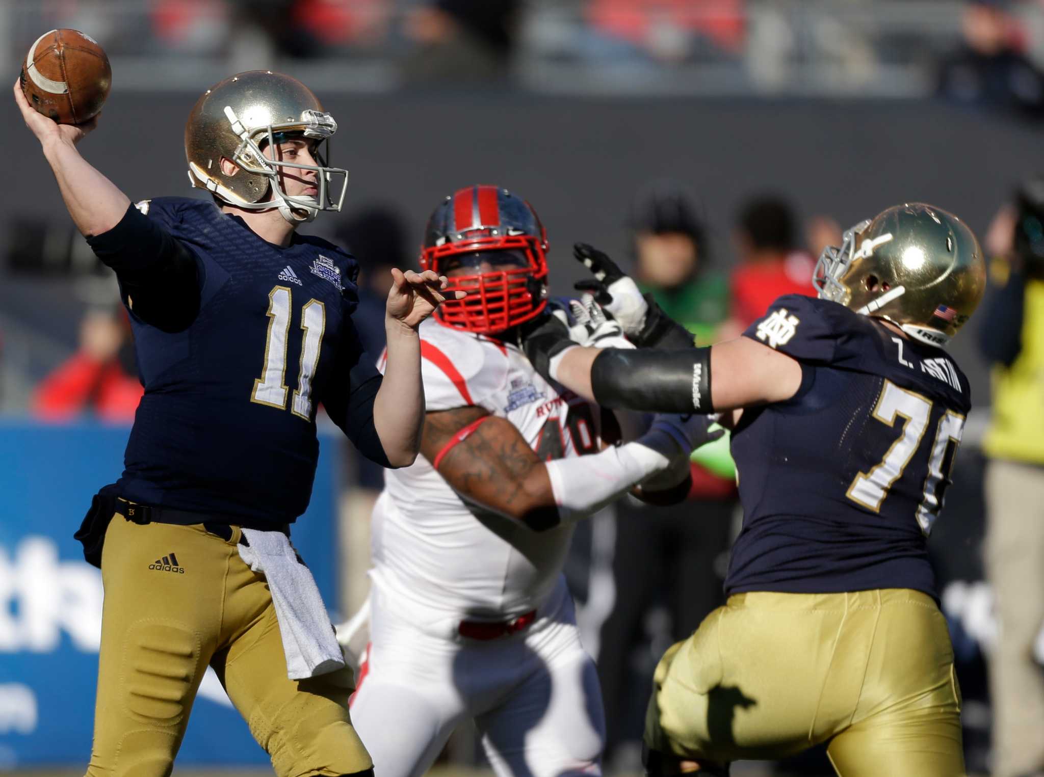 Notre Dame tops Rutgers in Pinstripe Bowl