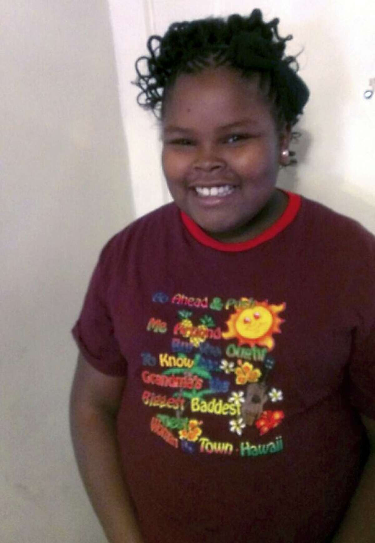 This file photo provided by the McMath family and Omari Sealey shows Jahi McMath. McMath remains on life support after doctors declared her brain dead, following a supposedly routine tonsillectomy.