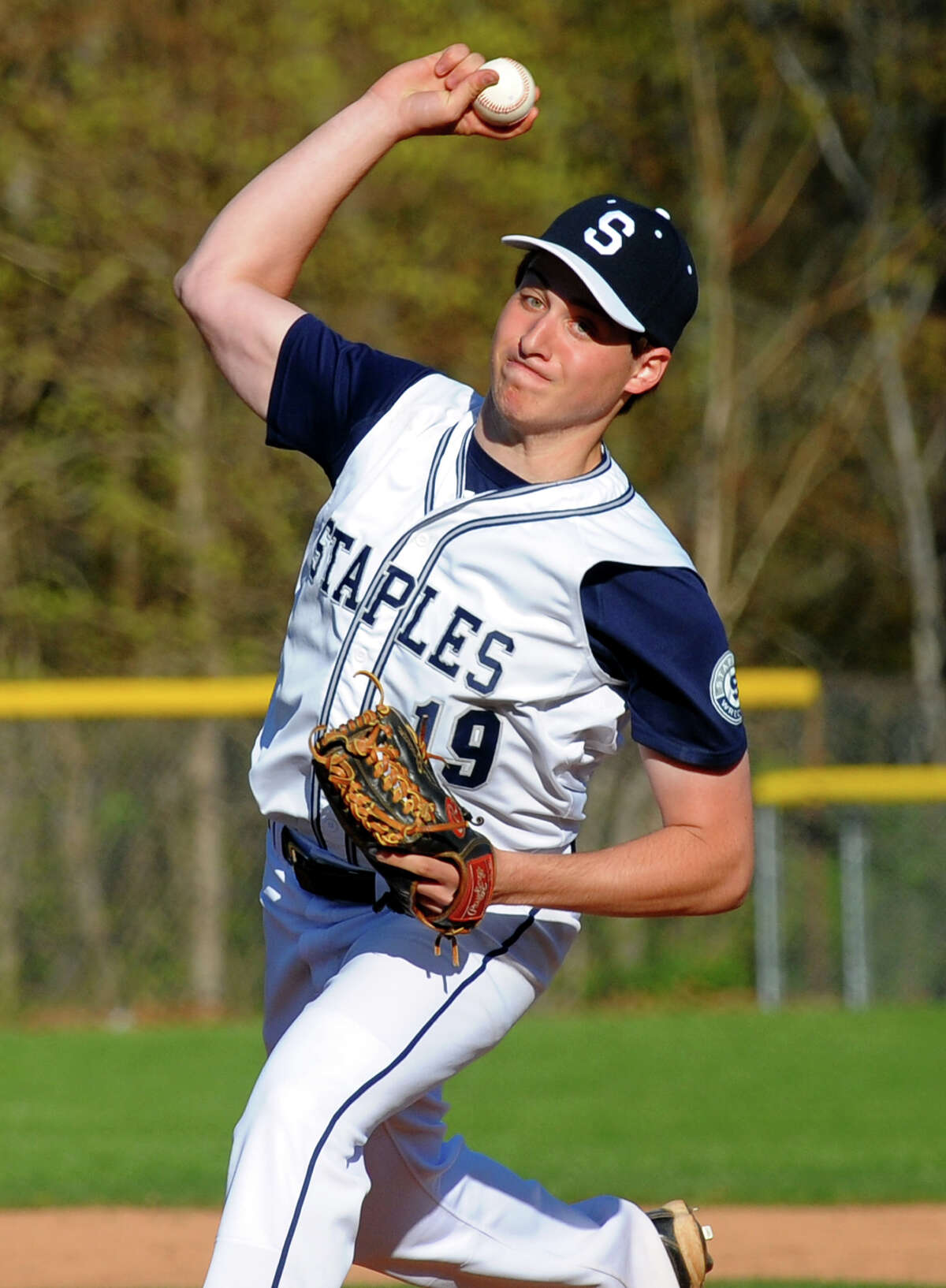 Staples Ryder Chasin hurled six shutout innings in 5-4 win over Xavier in Class LL second round.
