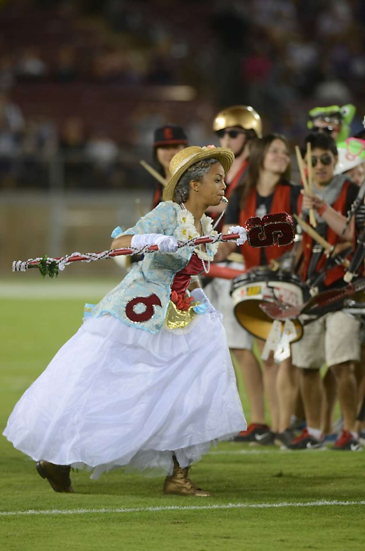 Stanford Bands Spiritual Leader Drum Major Known For Zany Outfits 