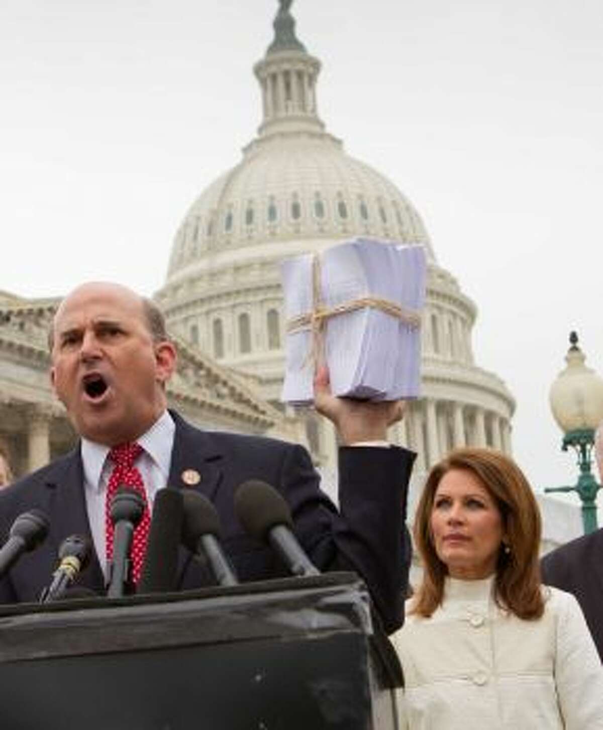 Where Cruz made health care his political trampoline, Rep. Louie Gohmert, R-Texas, has his social commentary to stand by. He and Tea Party darling Michele Bachmann were at the head of a sought-after investigation against a federal official's ties to the Muslim Brotherhood. The move was slammed by both parties.