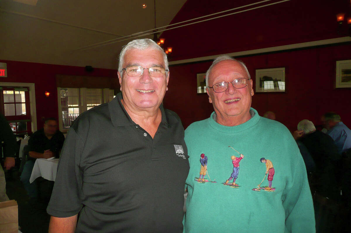 Retired Greenwich police officer Jim Pucci, left, and retired businessman Peter Orrico are two of the five Greenwich founders of the Umbrella Club of Lower Fairfield County. âÄúWe want active members,âÄù says Orrico. âÄúWe talk to them (members) if they donâÄôt show up.âÄù