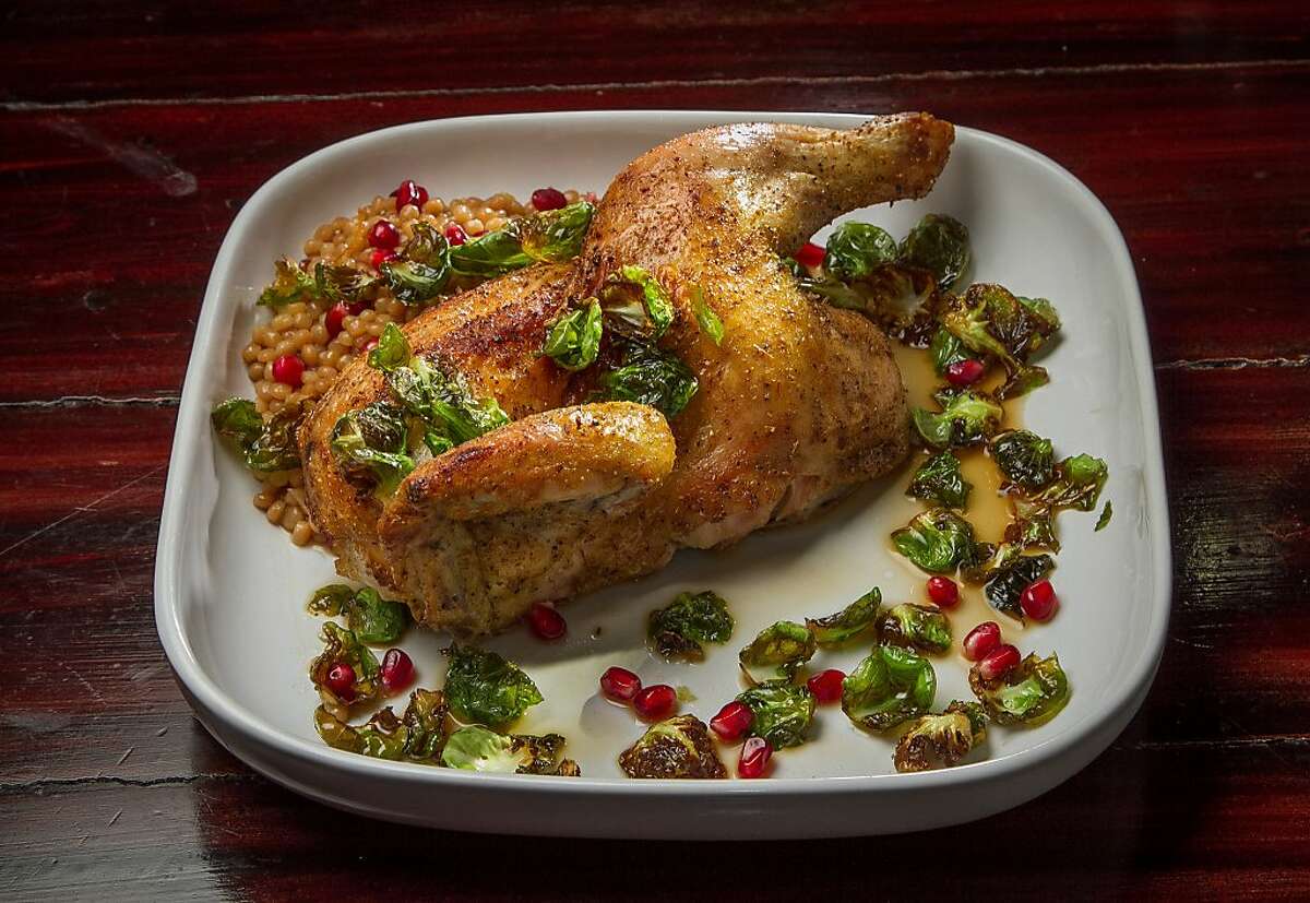 The half Chicken at Mockingbird restaurant in Oakland, Calif., is seen on December 27th, 2013.
