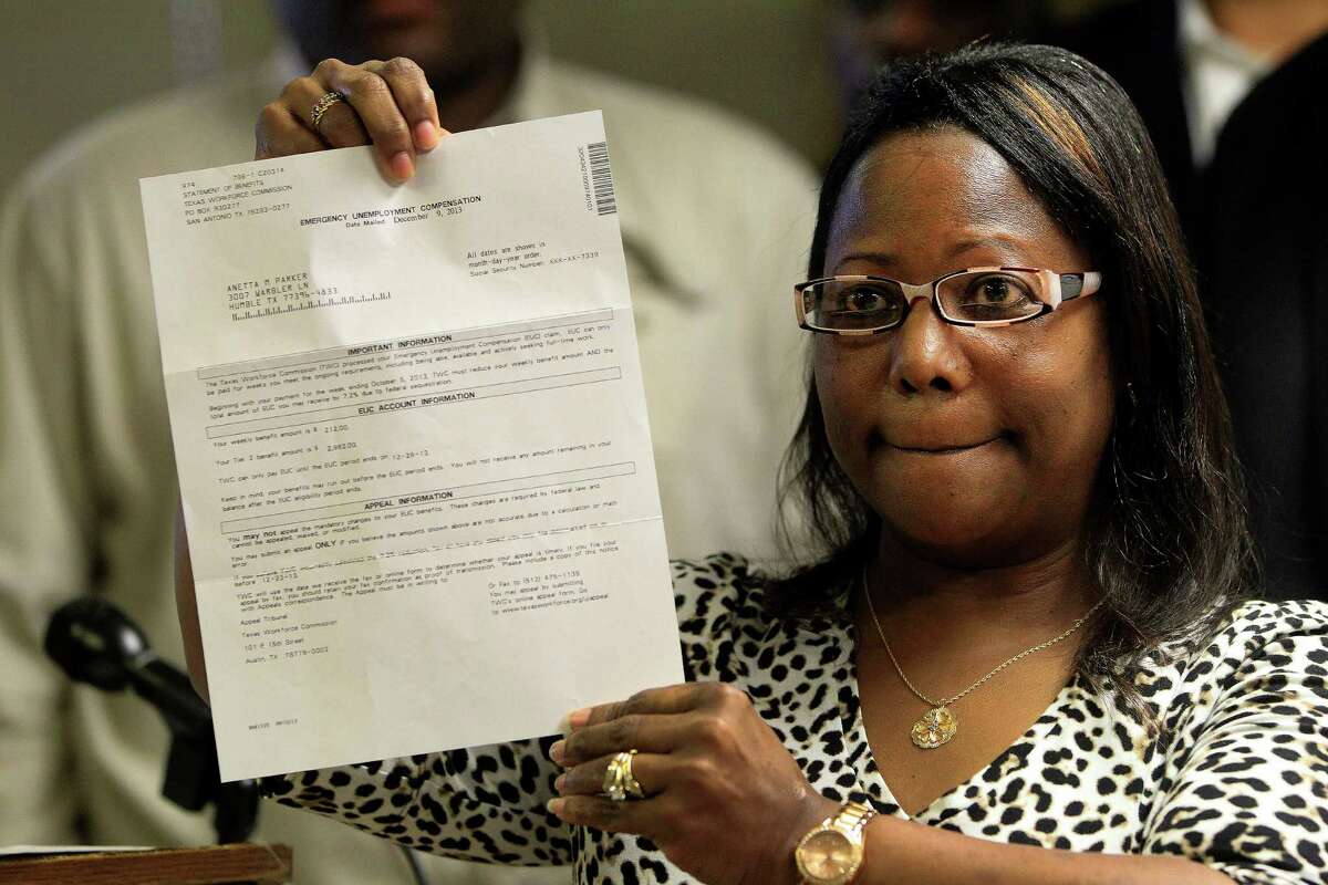 Anetta Parker is one of about 12,000 Harris County residents who lost unemployment benefits recently.