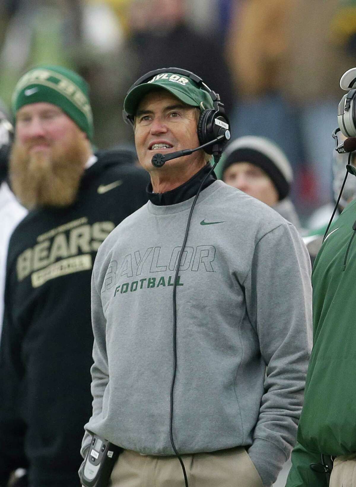 Baylor coach Art Briles has joked about his NFL prospects but has his mind set on today's game.