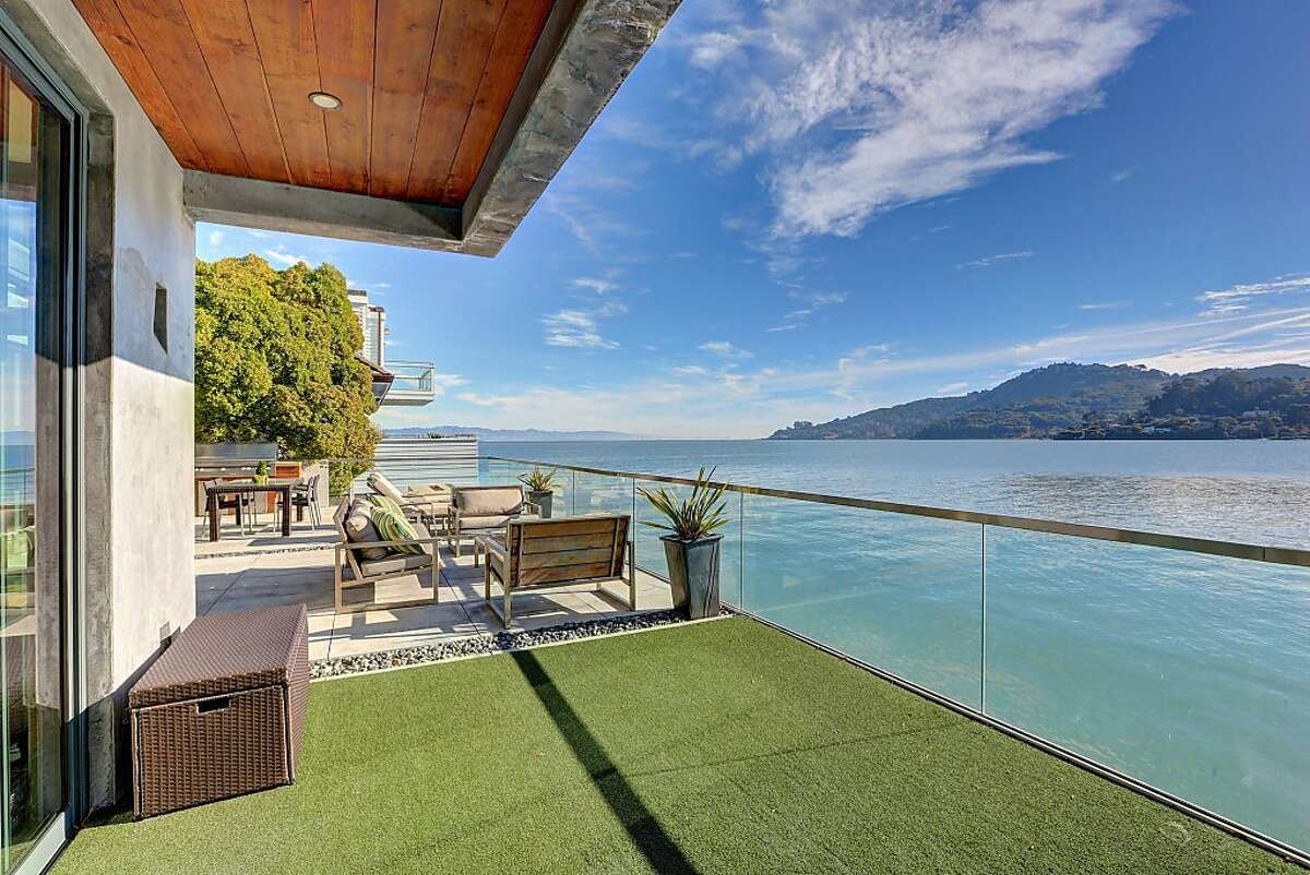 Tiburon home with modern design and two luxurious levels