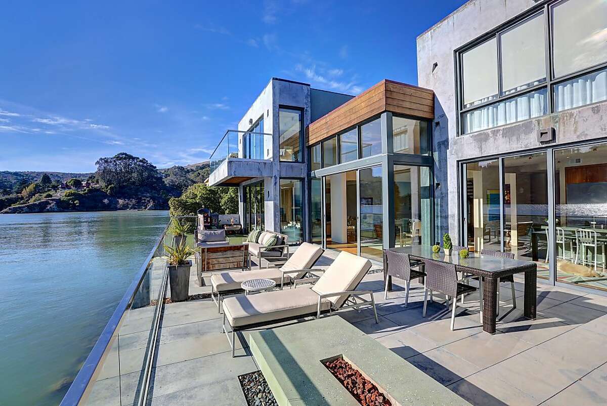 Tiburon home with modern design and two luxurious levels