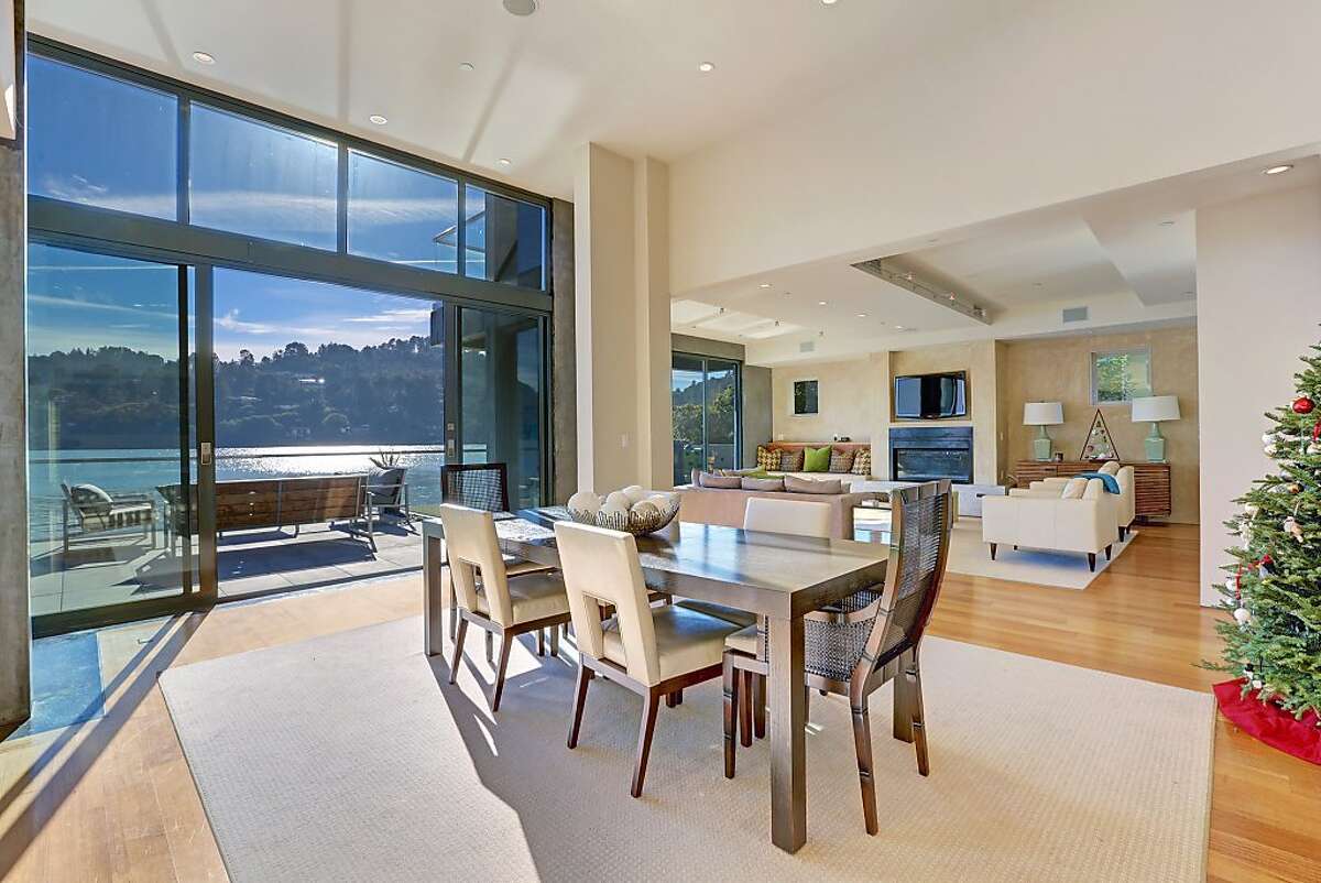 Tiburon home with modern design and two luxurious levels