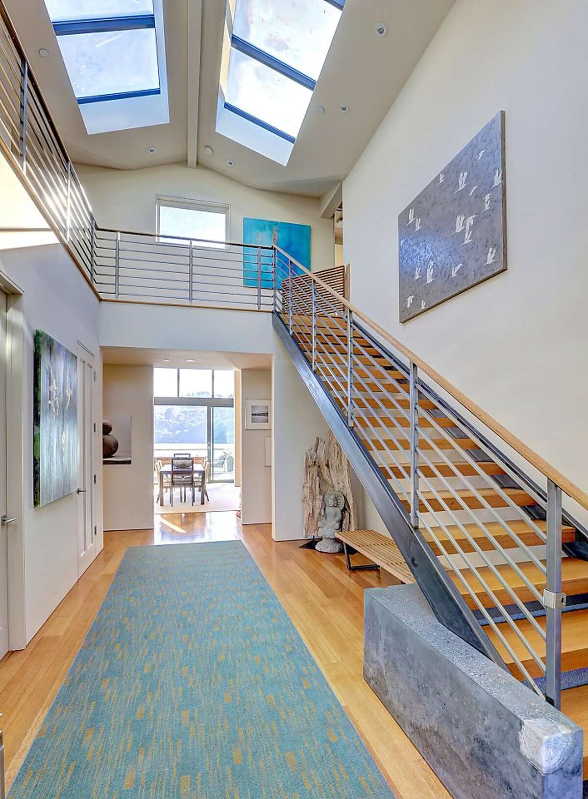 Tiburon home with modern design and two luxurious levels