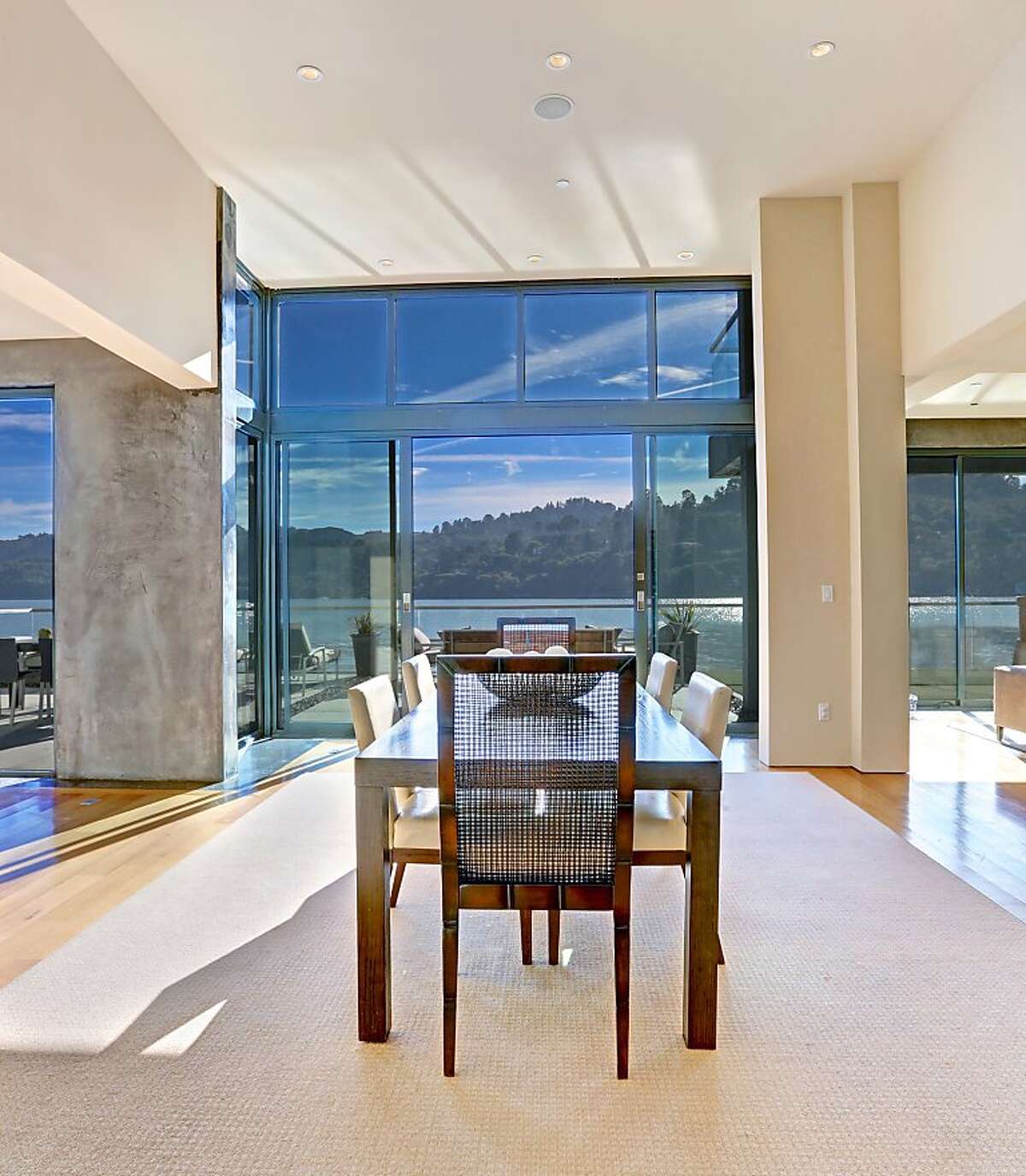 Tiburon home with modern design and two luxurious levels