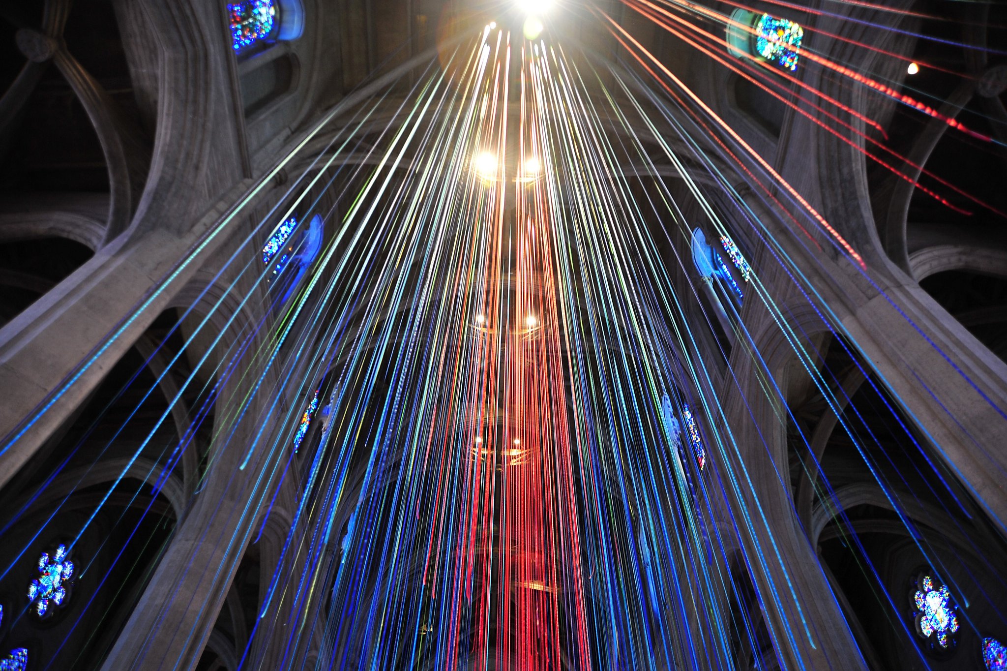 'Graced With Light' art installation has 20 miles of ribbons - SFGate