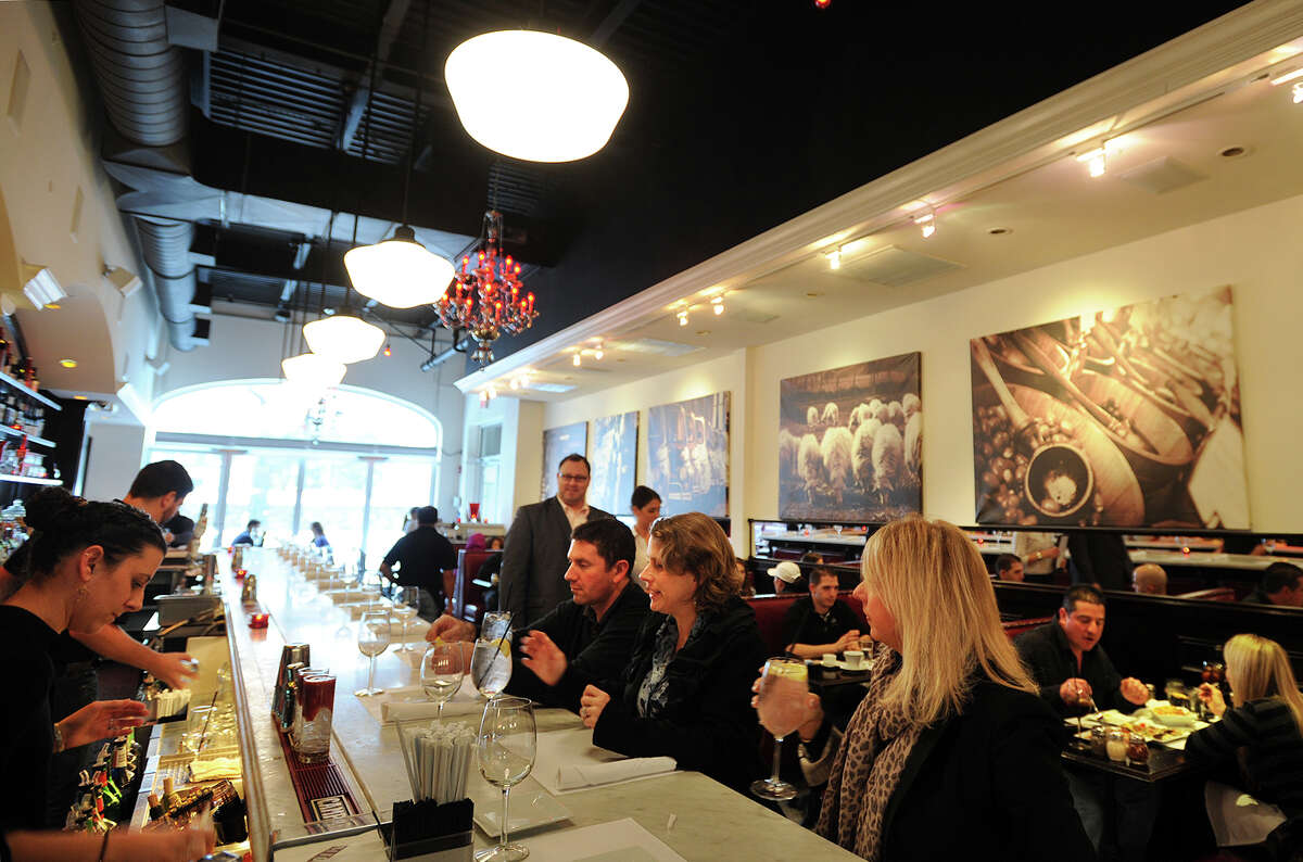 The popular Molto at 1215 Post Road in Fairfield even draws a decent crowd in foul weather on Sunday, January 5, 2014. Fairfield County has the second highest number of restaurants per capita of any region in the nation, trailing only San Francisco, California.