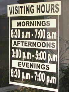 hours visiting hospital outsource calling sign