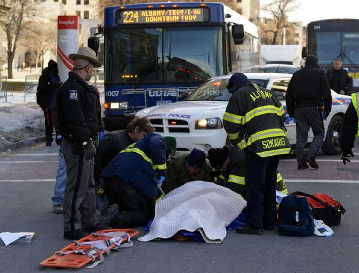 Man recovering after being hit by bus