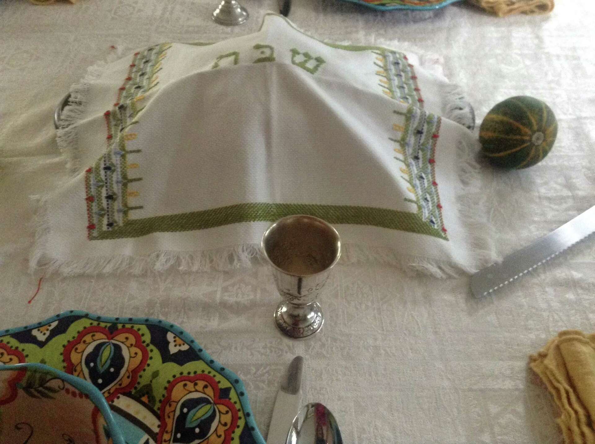 Sharing crafts, needlework inspired by Judaism