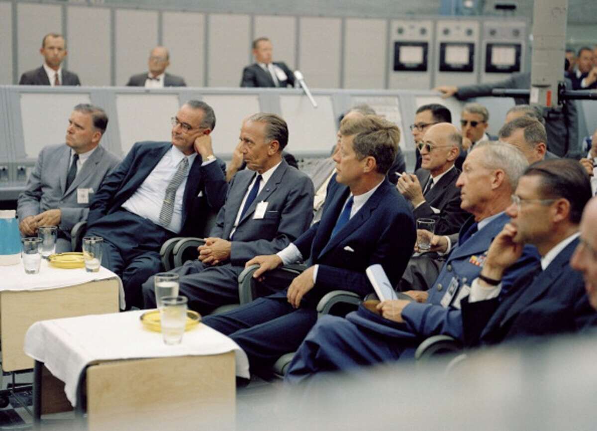 Johnson Space Center displays John F. Kennedy's historic Rice