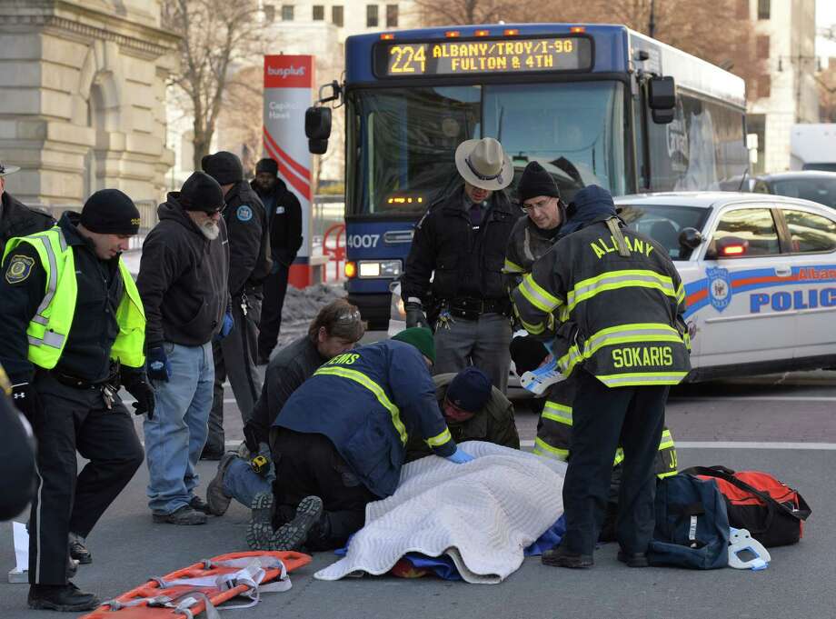 Man Recovering After Being Hit By Bus - Times Union