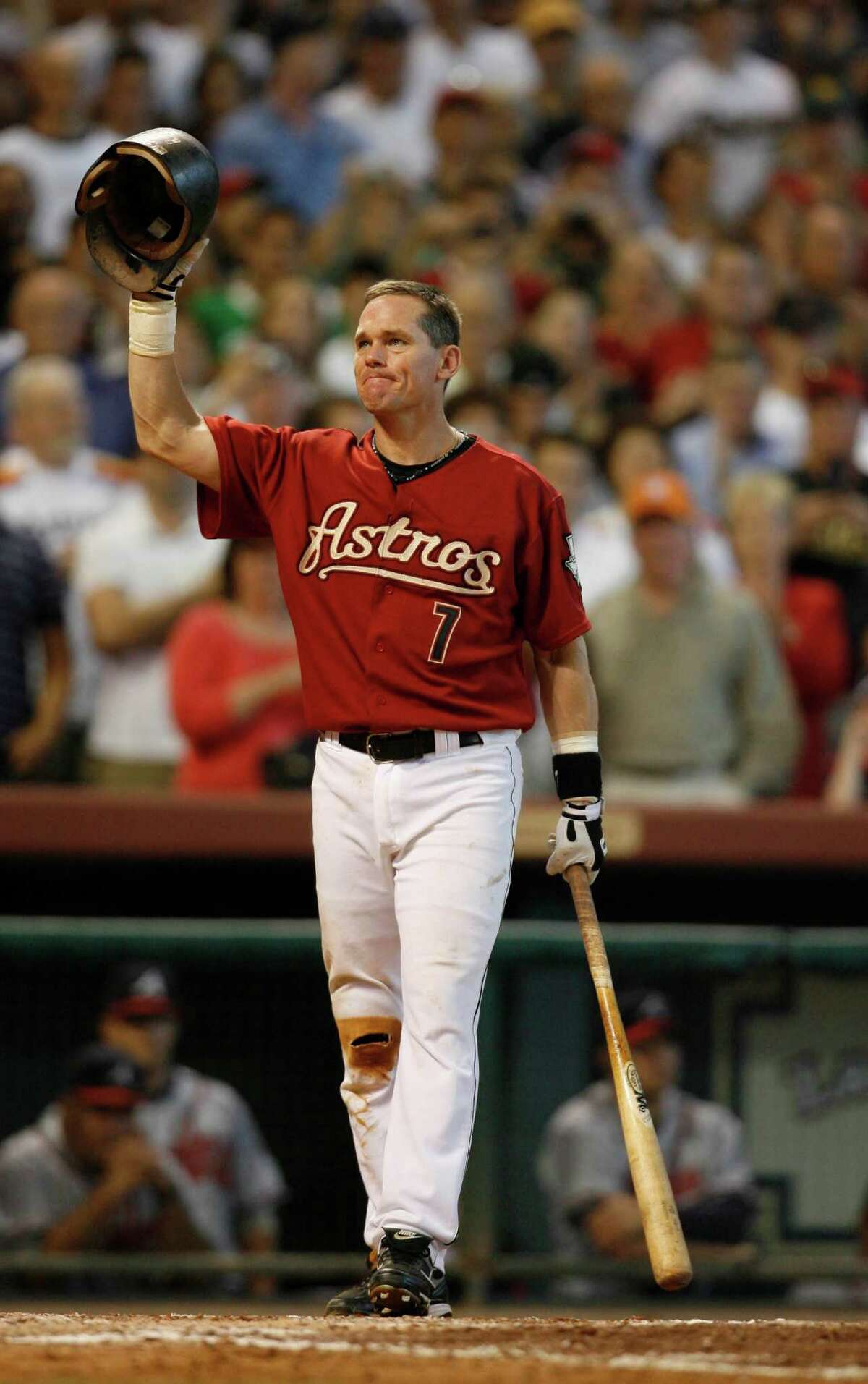 CRAIG BIGGIO, ASTROS Positions: C, 2B Seasons: 20 Years: 1988-2007 Highlights: A seven-time All-Star and one of only nine players with more than 3,000 hits with the same team. Retired as an Astro. First Astro to be voted into baseball’s Hall of Fame.