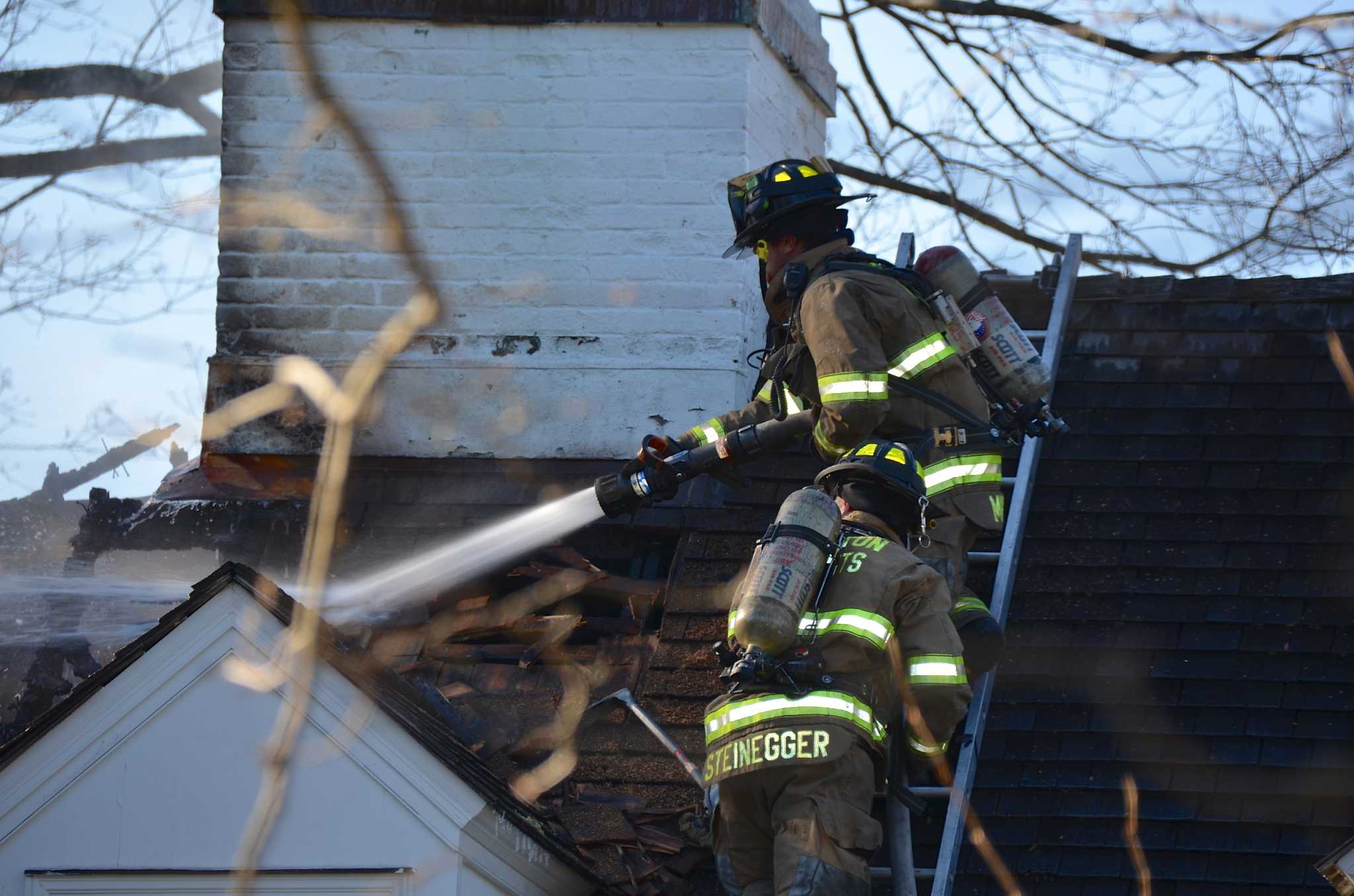 Darien home badly damaged in fire