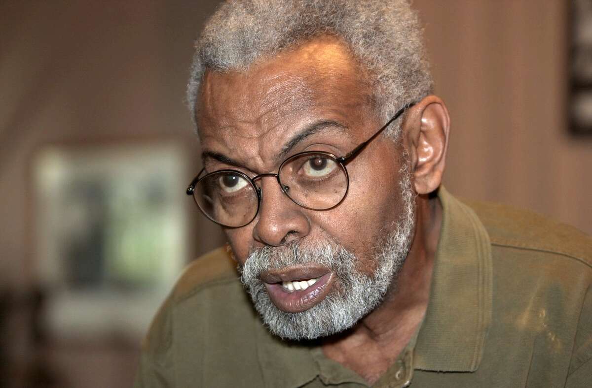 KRT LIFESTYLE STORY SLUGGED: BOOK-BARAKA KRT PHOTO BY PETER MONSEES/THE RECORD (November 27) New Jersey Poet Laureate Amiri Baraka, shown in October 2002, has come under fire because critics say one of his poems was anti-Semitic. (HK) NC KD 2002 (Horiz) (gsb)