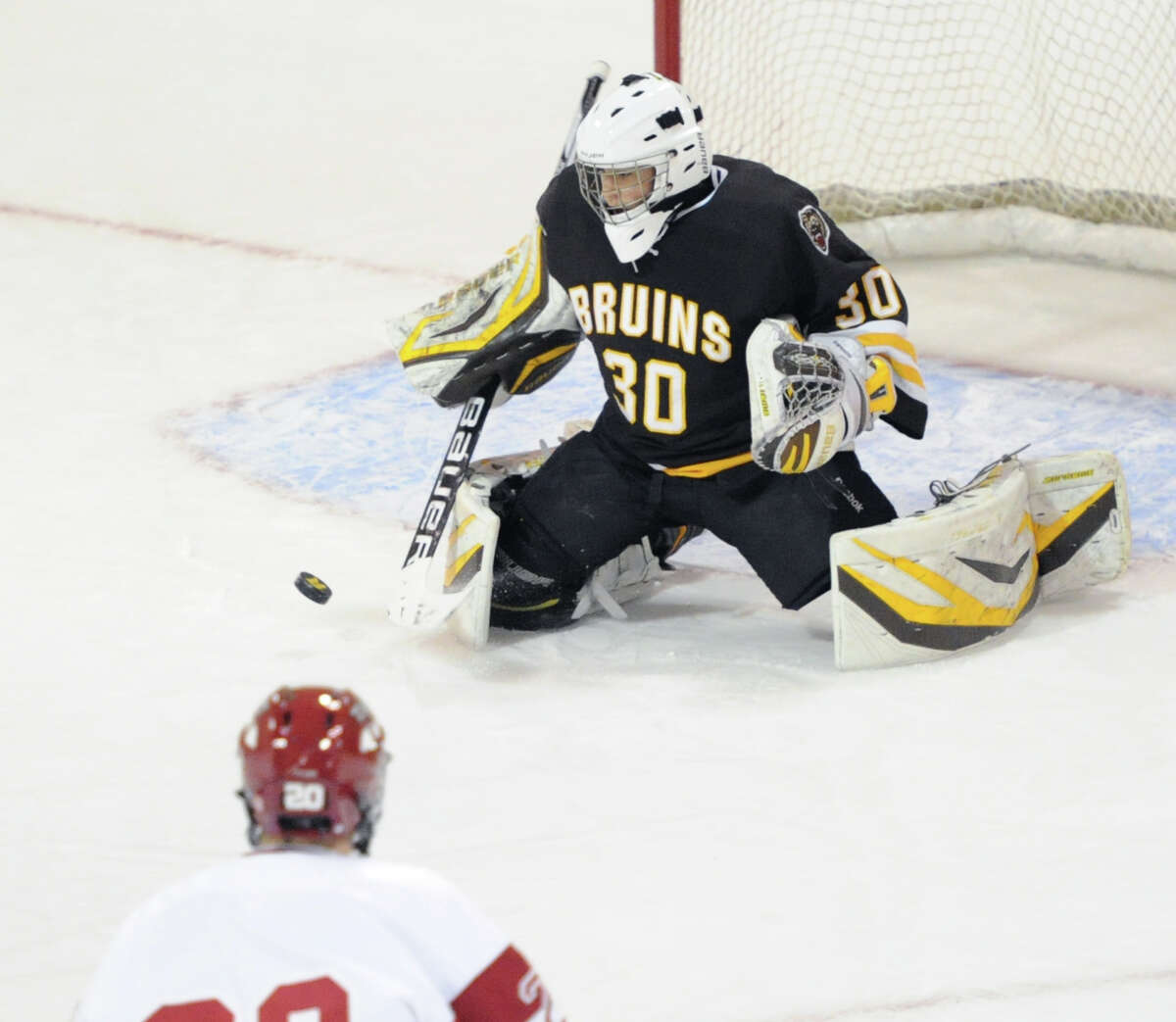 In the line of fire High school hockey goalies