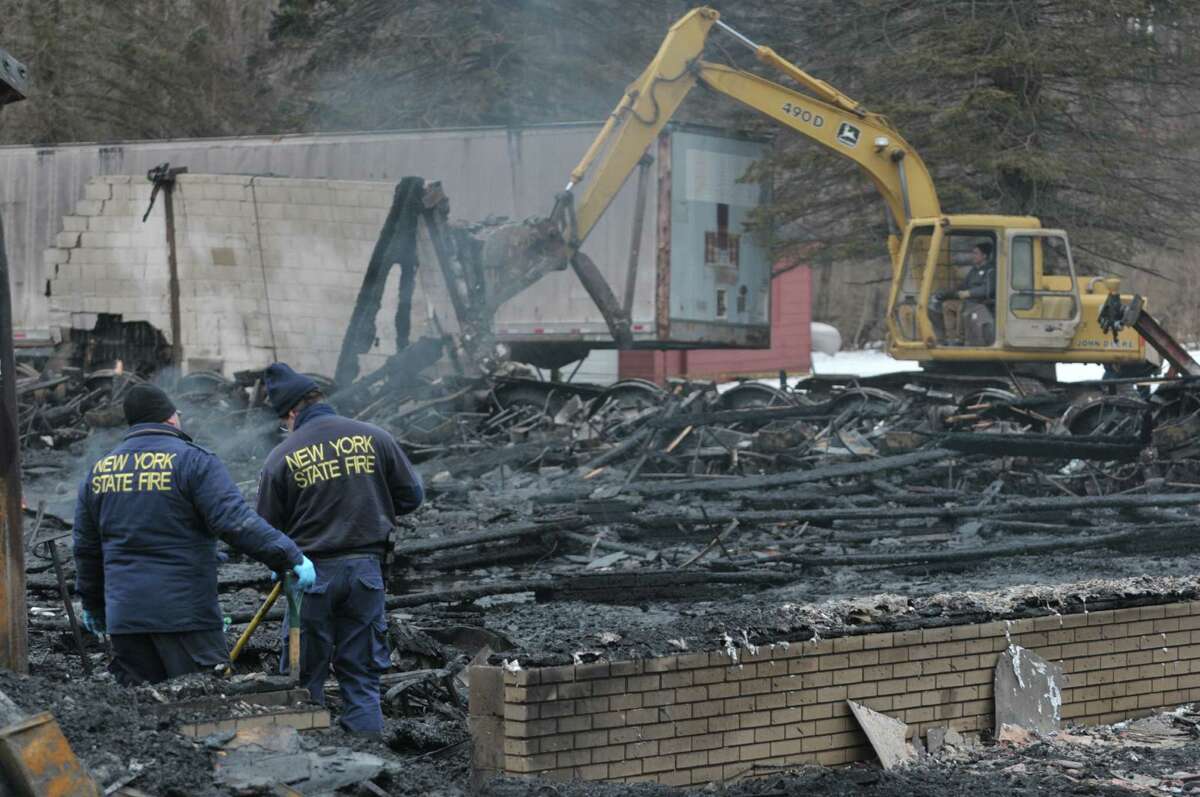 Burnt Hills bowling alley gutted by fire