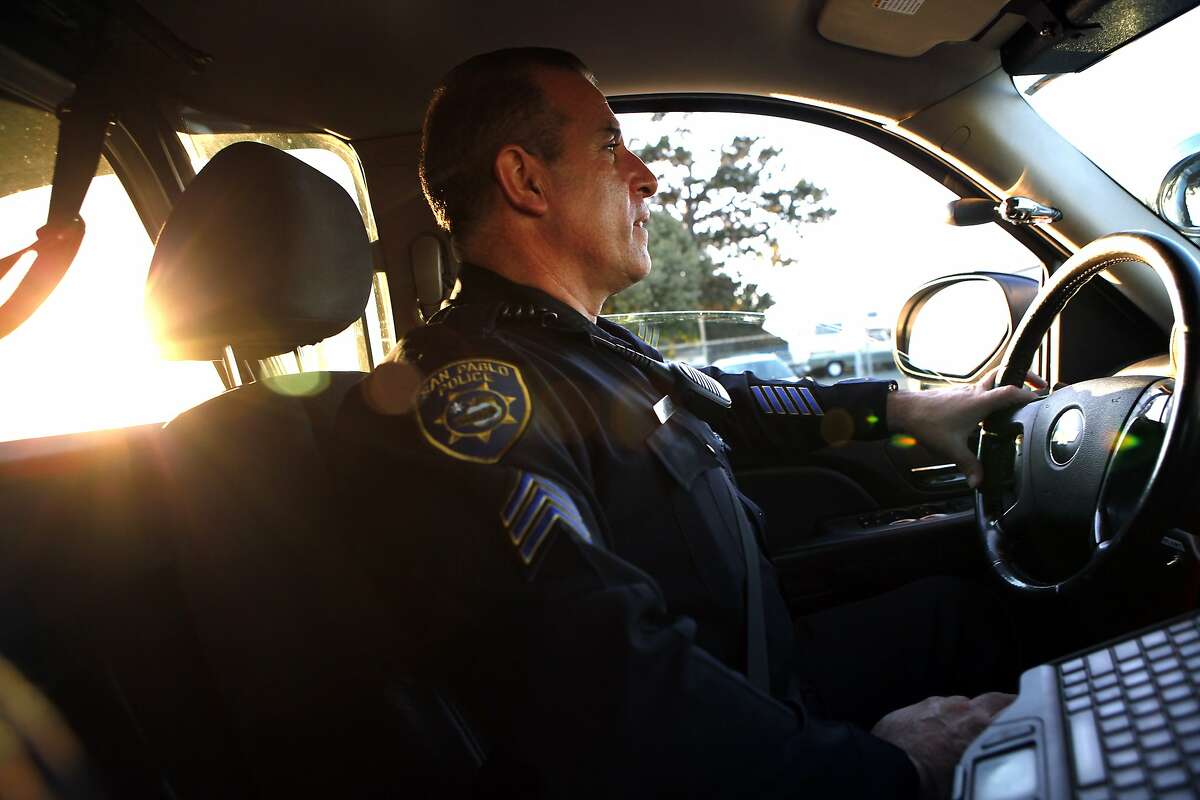 Having grown up in San Pablo, Sgt. Alvarez says he feels a great sense of responsibility and pride in policing the streets of his home town, in San Pablo, CA, Tuesday, January 14, 2014. San Pablo, CA, with a population of 30,000, had zero homicides last year, due in part to the police taking a more active role in the community with increased foot patrols, interactions with citizens and youth programs.