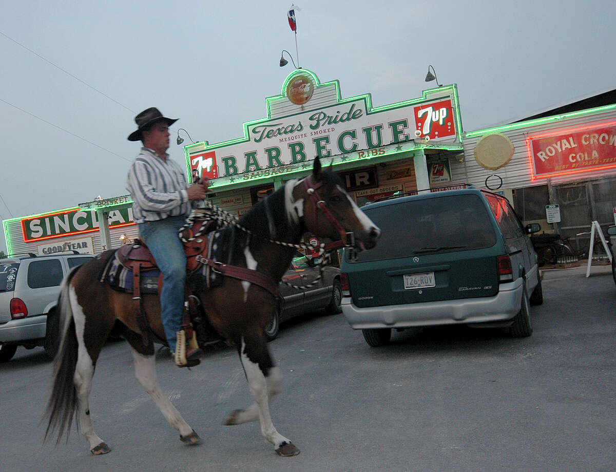 Texas Pride Barbecue It's hard to get more pure Texas than this. Texas Pride, a gas station-turned restaurant, is located in Adkins, just east of San Antonio along Loop 1604. Other than serving barbecue, the restaurant has a stage and large dance floor for events and concerts.