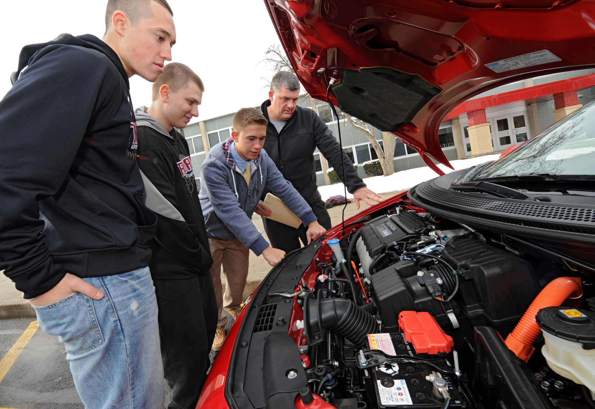 Photos: Students test drive alternative-fuel vehicles