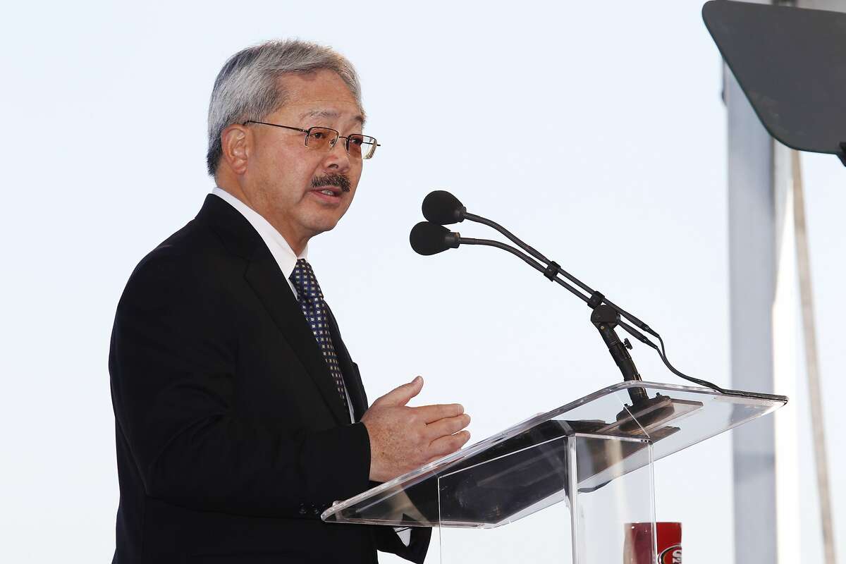 Mayor Ed Lee gives his State of the City speech on Friday, January 17, 2014 in San Francisco, Calif.