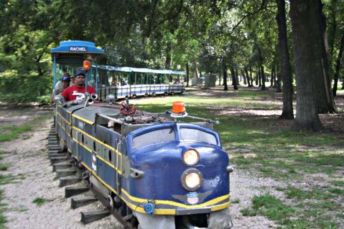Car collides with Hermann Park miniature train