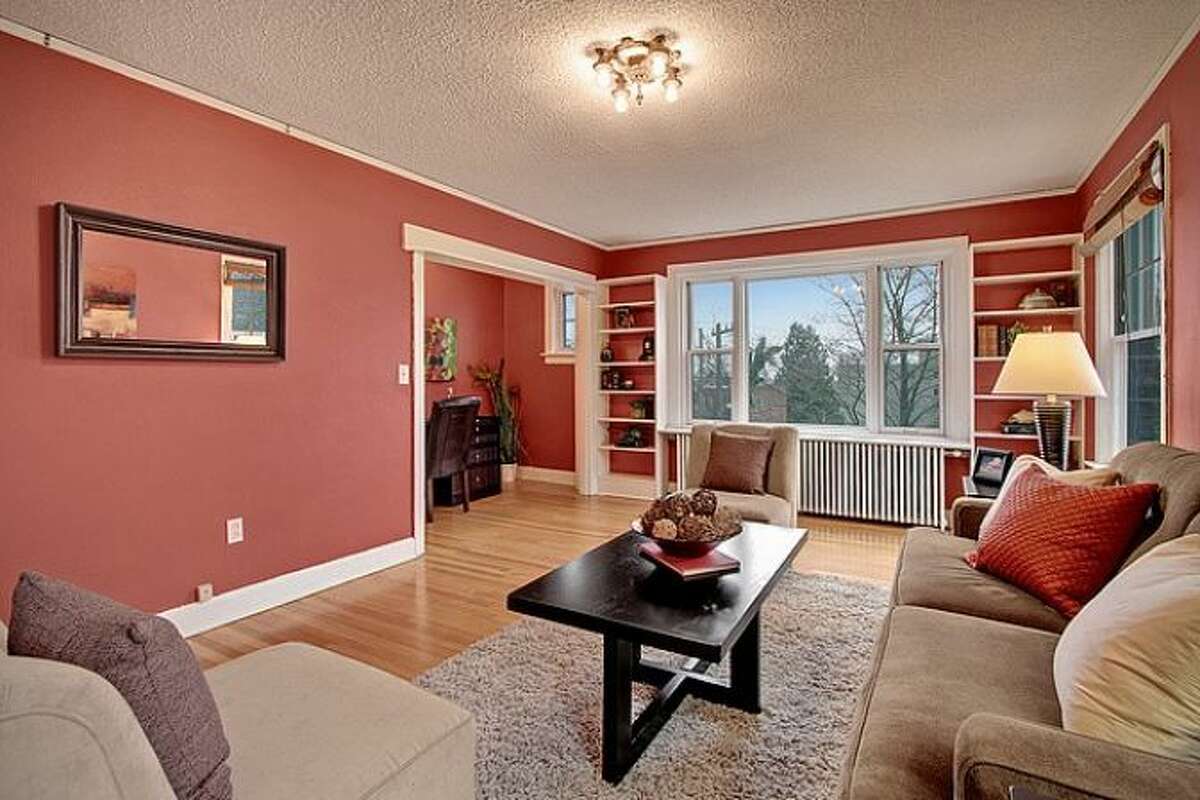 Living room of 711 Belmont Place E., No. 103. It's listed for $240,000.