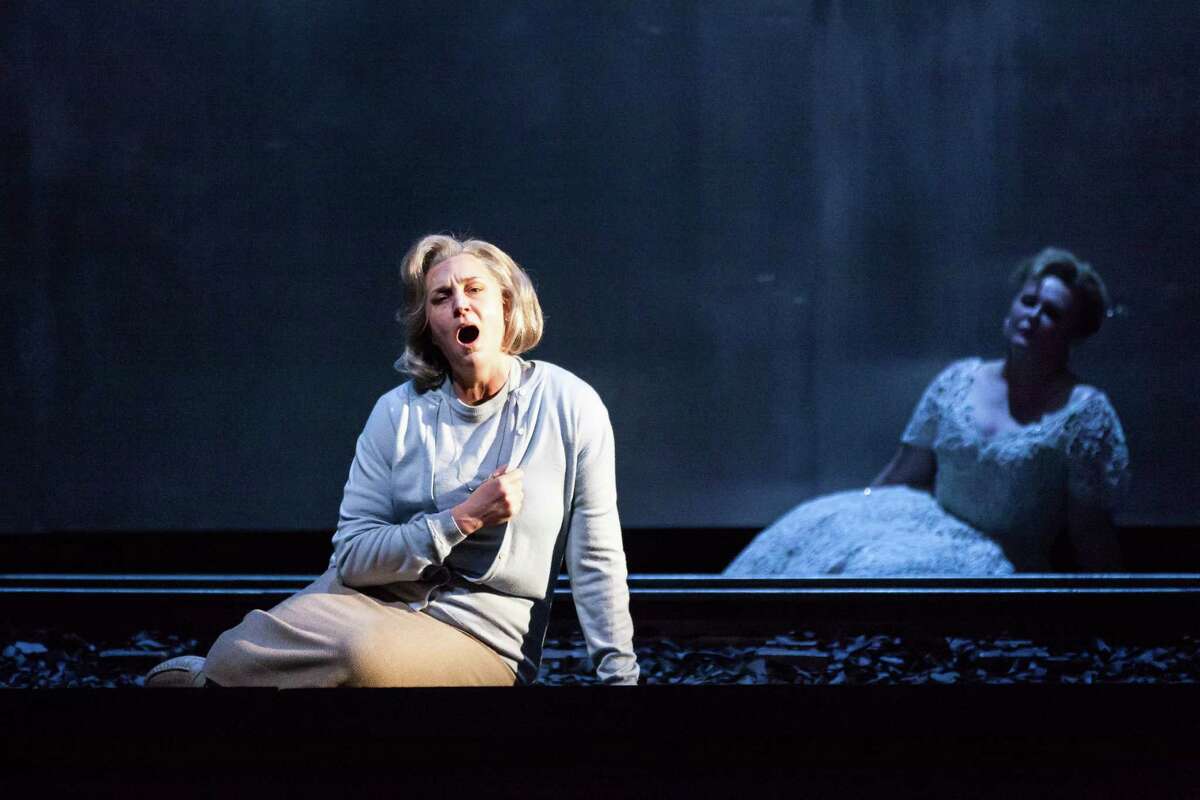 Melody Moore plays Marta, a prisoner who survives a concentration camp, in Houston Grand Opera's production of Mieczyslaw Weinberg's "The Passenger."