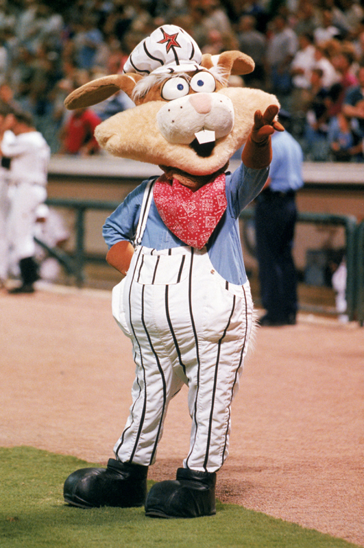 Houston Astros mascot Orbit pumps up the crowd prior to Game Six of News  Photo - Getty Images