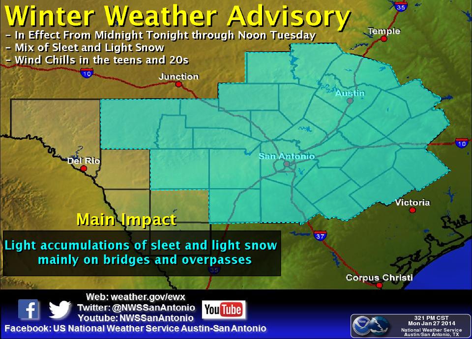 DPS warns public of icy roads with next cold front