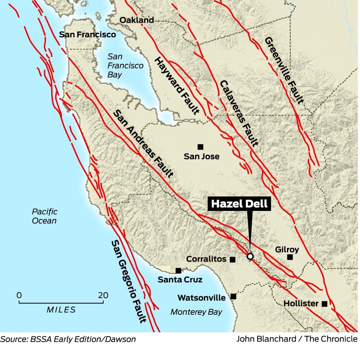 Redwood chips offer insights into 1838 San Andreas quake