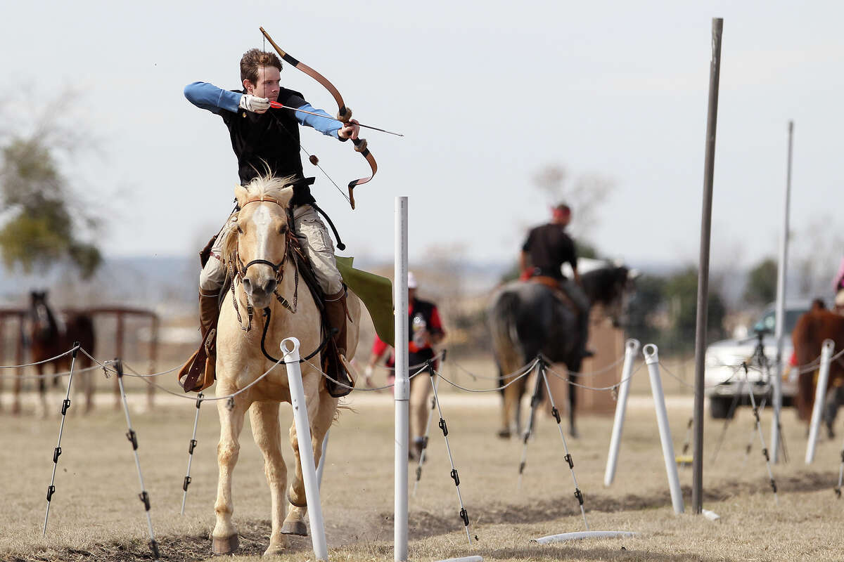 Competition tests archery, riding skills Competition tests archery, riding skills