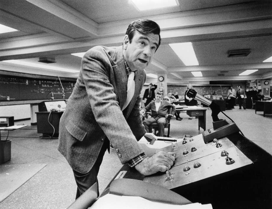 Walter Matthau at a control board in a scene from the film 'The Taking...