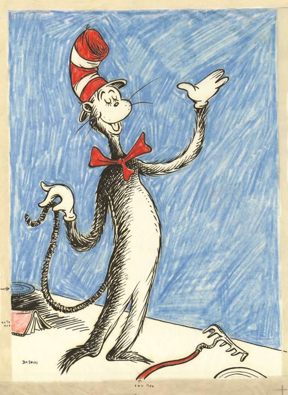 On that cold, cold wet day In the 1950s, parents and educators became concerned that children weren't reading because their books were too dull. The head of the education division at Houghton Mifflin, William Ellsworth Spaudling, asked Theodor Seuss Geisel, a successful illustrator, to create an entertaining book using only 348 core words.